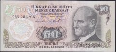 6.EMİSYON 1.TERTİP 50 LİRA G37 256286 ÇİLALTI