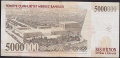 7.Emisyon 5 000 000 LİRA B68 924806 Çok Temiz