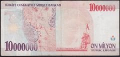 7.Emisyon 10 000 000 Lira B61 344493 Çok Temiz