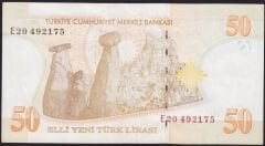 8.Emisyon 50 YTL E20 492175 Çok Temiz+