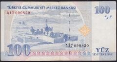 8.Emisyon 100 YTL A17 090820 Çok Temiz