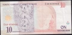 8.Emisyon 10 YTL E44 858944 Çok Temiz+