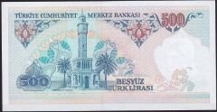 7.Emisyon 1.Tertip 500 Lira B11 628288 Çil
