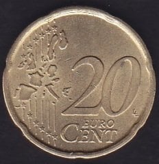 Avrupa 20 Euro Cent 1999 İspanya