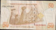 8.Emisyon 50 YTL E16 355425 Çok Temiz