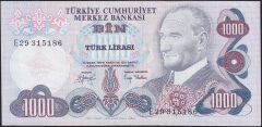 6.Emisyon 2.Tertip 1000 Lira E29 315186 Çok Çok Temiz+