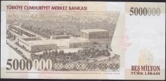 7.Emisyon 5 000 000 LİRA B72 627297 Çok Çok Temiz Çilaltı