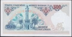 7.Emisyon 2.Tertip 500 Lira E16 696999 Çilaltı
