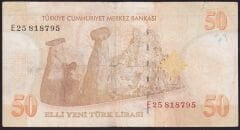 8.Emisyon 50 YTL E25 818795 Çok Temiz