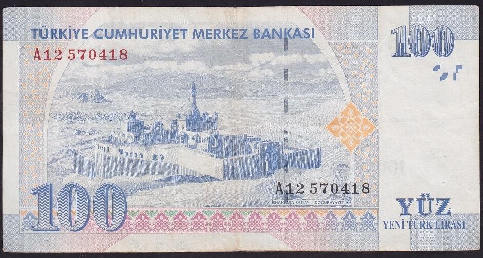 8.Emisyon 100 YTL A12 570418 Çok Temiz+
