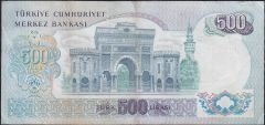 6.Emisyon 2.Tertip 500 Lira J87 131433 Çok Temiz+