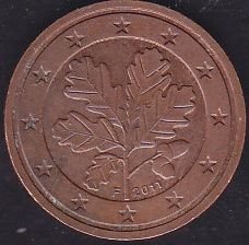 Avrupa 2 Euro Cent 2011 F Almanya