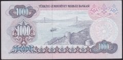 6.EMİSYON 1.TERTİP 1000 LİRA A70 014350 ÇİLALTI ÇİL
