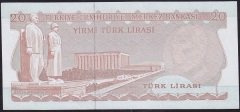 6.Emisyon 3.Tertip 20 Lira F33 703309 Çilaltı