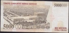 7.Emisyon 5 000 000 LİRA B84 643647 Çok Temiz