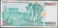 7.EMİSYON 20 000 000 LİRA F56 393233 ÇOK ÇOK TEMİZ - ÇİLALTI