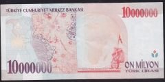 7.Emisyon 10 000 000 Lira B54 598881 Çok Temiz+