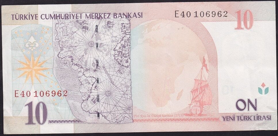 8.Emisyon 10 YTL E40 106962 Çok Temiz+
