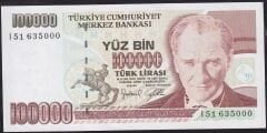 7.Emisyon 3.Tertip 100000 Lira I51 635000 Çilaltı