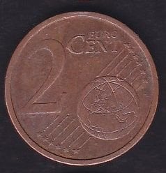 Avrupa 2 Euro Cent 2008 D Almanya