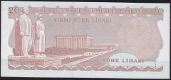 6.Emisyon 3.Tertip 20 Lira F32 739706 Çilaltı Çil