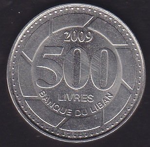 LÜBNAN 500 LİVRES 2009
