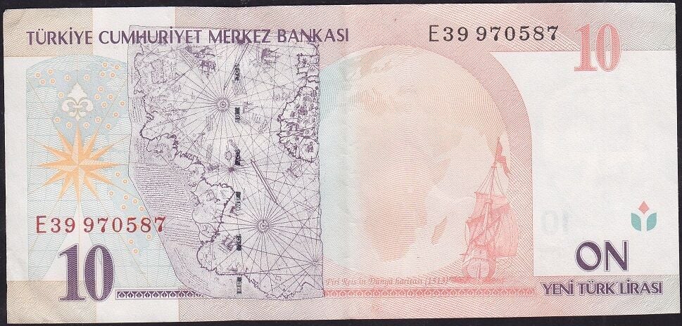 8.Emisyon 10 YTL E39 970587 Çok Çok Temiz+