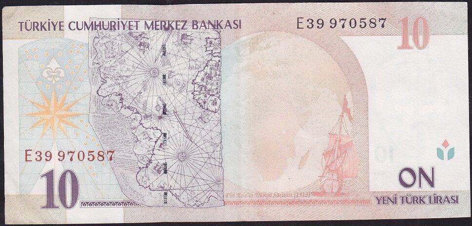 8.Emisyon 10 YTL E39 970587 Çok Çok Temiz+