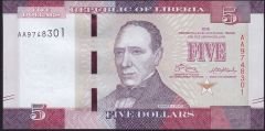 Liberya 5 Dolar 2016 Çil Pick 31