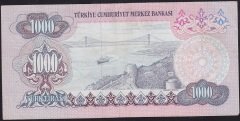 6.Emisyon 1.Tertip 1000 Lira A68 074547 Çok Temiz+