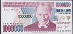 7.EMİSYON 2.TERTİP 1 000 000 LİRA H72 336039 ÇİLALTI ÇİL