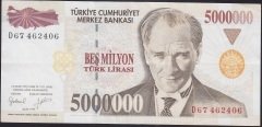7.Emisyon 5 000 000 LİRA D67462406 Ççt +