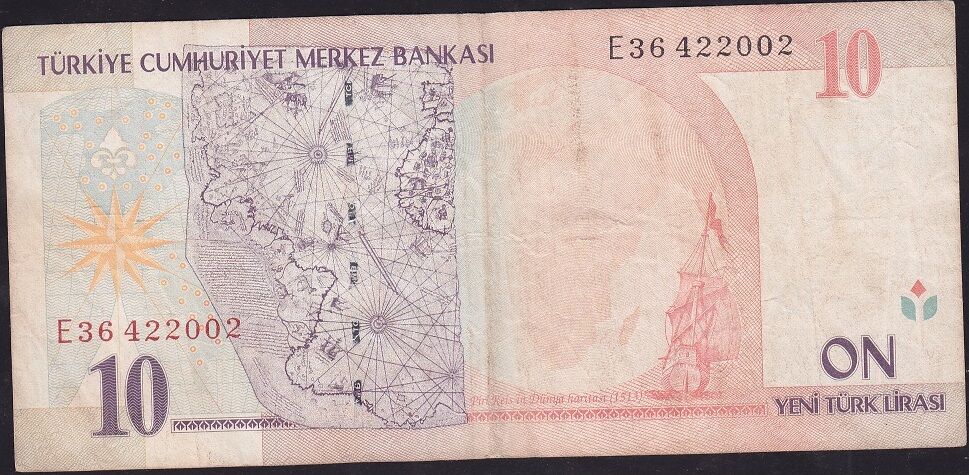 8.Emisyon 10 YTL E36 422002 Çok Temiz