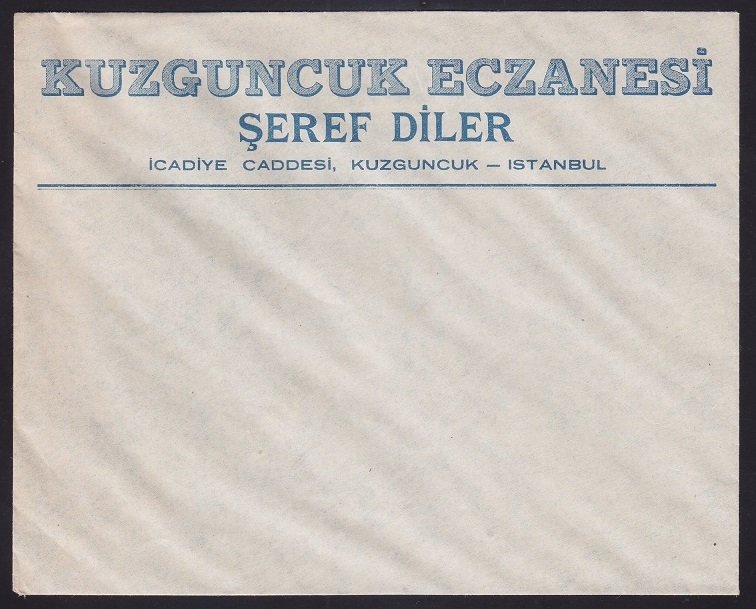 POSTA ZARFI - KUZGUNCUK ECZANESİ ANTETLİ