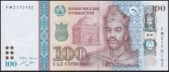 Tacikistan 100 Somoni 2021 Çil
