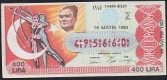 1983 19 Mayıs Yarım Bilet - Z Serisi