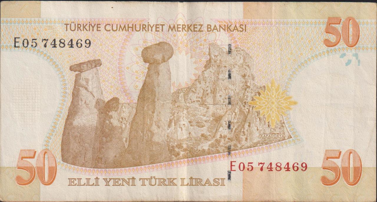 8.Emisyon 50 YTL E05 748469 Çok Temiz