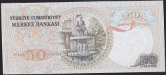 6.EMİSYON 1.TERTİP 50 LİRA G12 098160 ÇOK TEMİZ +