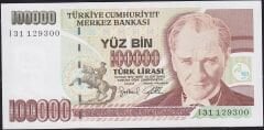 7.Emisyon 3.Tertip 100000 Lira I31 129300 Çil
