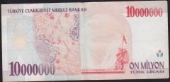 7.Emisyon 10 000 000 Lira B43 181123 Çok Temiz
