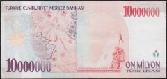 7.Emisyon 10000000 Lira D37 478801 Çok Çok Temiz+
