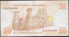 8.Emisyon 50 YTL F68 962050 Çok Temiz+