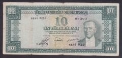 5.EMİSYON 2.TERTİP 10 LİRA P29 94303 TEMİZ (YIKAMA VAR) eski paralar nereye satılır