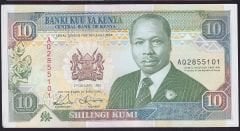 Kenya 10 Şiling 1992 Çil Pick 24d