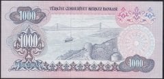6.EMİSYON 1.TERTİP 1000 LİRA Z91 007089 ÇÇT ÇİLALTI