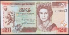 Belize 20 Dolar 2020 Çil