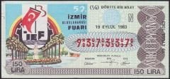 1983 19 Eylül Çeyrek Bilet - N Serisi