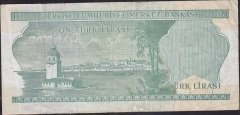 6.Emisyon 2.Tertip 10 Lira K82 176799 Çok Temiz +