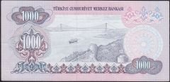 6.Emisyon 2.Tertip 1000 Lira E19 706727 Çilaltı Çil
