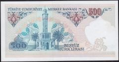 7.Emisyon 2.Tertip 500 Lira E02 680868 Çil